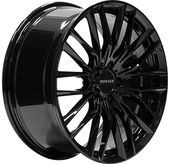 Jante MONACO WHEELS 8.5x20 5/120 ET35 Gloss Black Guadeloupe angle