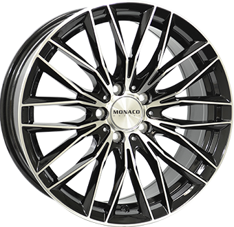 E-shop MONACO WHEELS GP2 hliníkové disky 8,5x19 5x112 ET30 Gloss Black / Polished