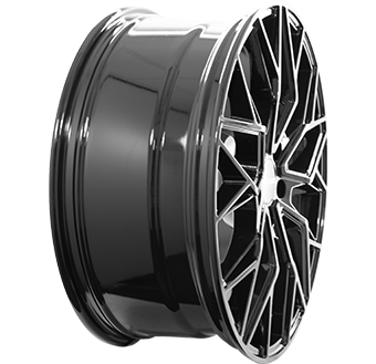 Jante MONACO WHEELS 7.5x20 5/130 ET31 Gloss Black Guadeloupe angle