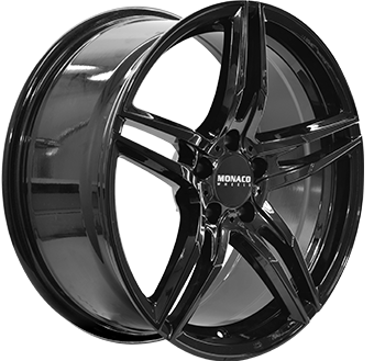 Jante MONACO WHEELS 8.0x18 5/114 ET40 Gloss Black Guadeloupe angle