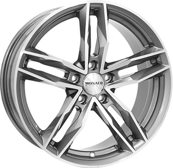 MONACO WHEELS RR8M ANTRACIET / GEPOLIJST