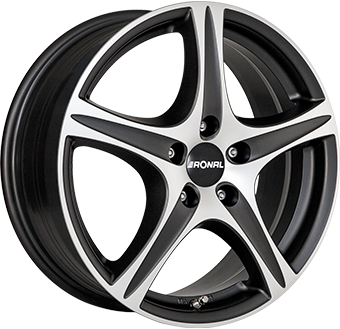 RONAL R56 MAT ZWART / GEPOLIJST