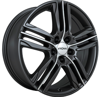 RONAL R57 MAT ZWART / GEPOLIJST
