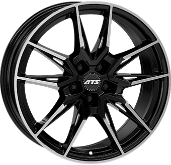 Jante ATS 8.5x19 5/112 ET40 Gloss Black / Polished Guadeloupe Martinique