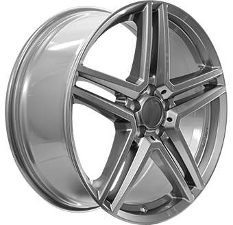 Jante RIAL 7.5x18 5/112 ET44 Gloss Gray Guadeloupe Martinique angle