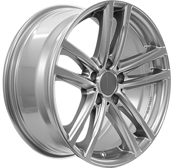 Jante RIAL 7.0x16 5/112 ET52 Gloss Gray Guadeloupe Martinique angle