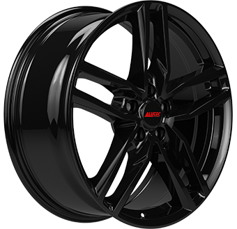 Jante ALUTEC 8.0x18 5/114 ET38 Gloss Black Guadeloupe Martinique angle