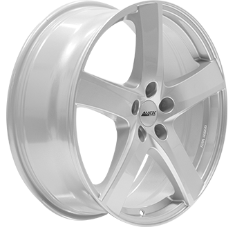 Jante ALUTEC 7.0x17 5/112 ET44 Silver Guadeloupe Martinique angle